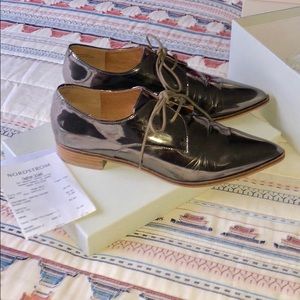 Shelly’s London Metallic Oxford Shoes